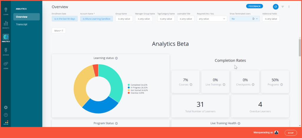 Bridge Analytics and reporting